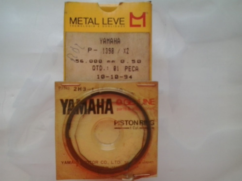 Pistão Com Anéis Yamaha Rdz 125 0,50 - Metal Leve / Yamaha