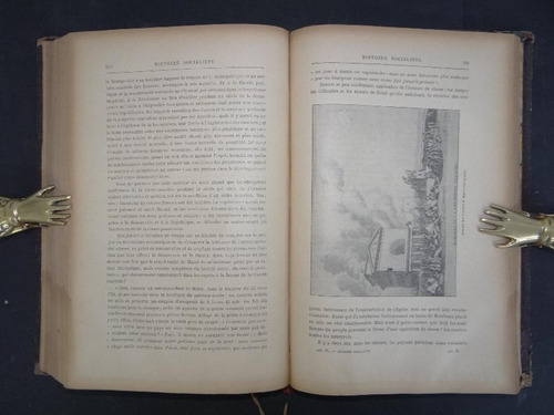 Ano 1901 - História Socialista - Jean Jaurès - A Constituinte - A Convenção - Revolução Francesa - Thermidor - Governo Revolucionário - 5 Volumes (Usado)