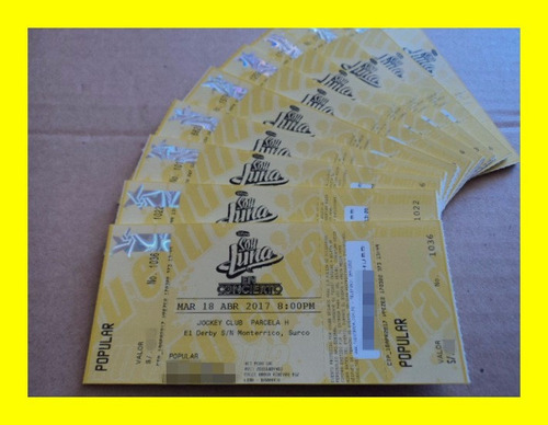 Remate Entradas Soy Luna Preferencial Popular Tribuna Apdayc