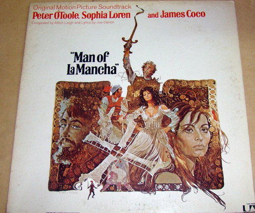 Man Of La Mancha Peter O'toole Sophia Loren Lp Usa Kktus