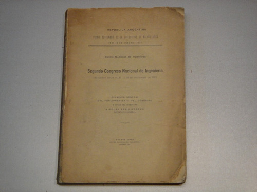 2º Congreso Nacional De Ingeniería. 1921