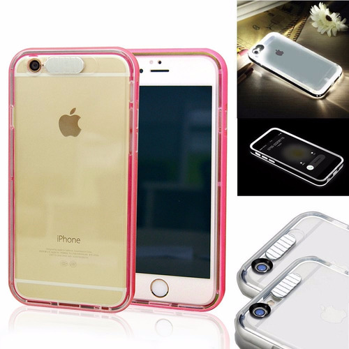 Estuche iPhone 6, Lumenair, Rosado, Ilumina Llamada Sms