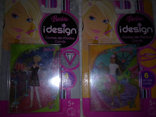 Barbie I Design Cards X2 - Cartas De Modas - Marca Mattel