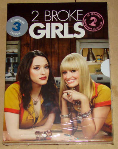 2 Broke Girls 2da Temporada Completa 3 Dvd Nuevo / Kktus