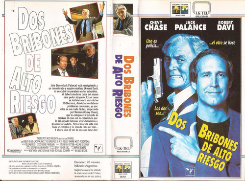 Dos Bribones De Alto Riesgo Vhs Chevy Chase Jack Palance