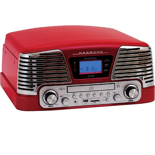 Toca Discos Vintage Anos 50 Ctx Harmony Fm Cd Player Usb Sd 