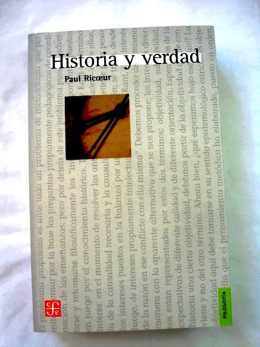 Paul Ricoeur, Historia Y Verdad - Libro Nuevo - L45 J