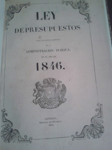 Ley De Presupuestos 1846