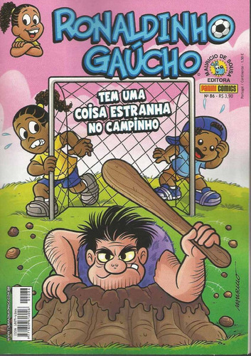 Ronaldinho Gaucho N° 86 - 68 Páginas Em Português - Editora Panini - Formato 13,5 X 19 - Capa Mole - 2013 - Bonellihq Cx05 Jun24