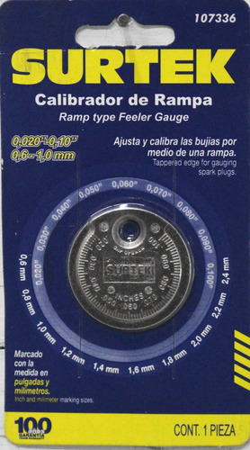 Calibrador Para Bujias De Rampa Surtek 107336