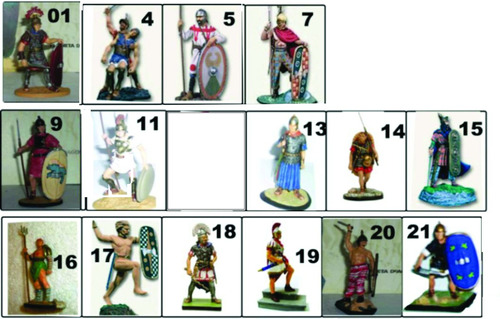 Soldados Romanos Chumbo Miniatura - Valor Unitario