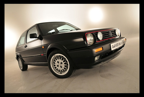 Volkswagen Golf Gti 1989 Cuadro Enmarcado 45x30cm