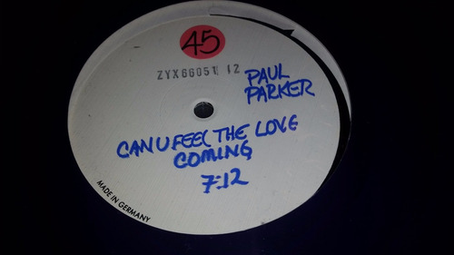 Paul Parker Can U Feel The Love Coming Vinilo Maxi 1996