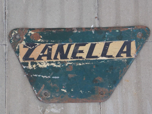 Cartel De Chapa  Zanella