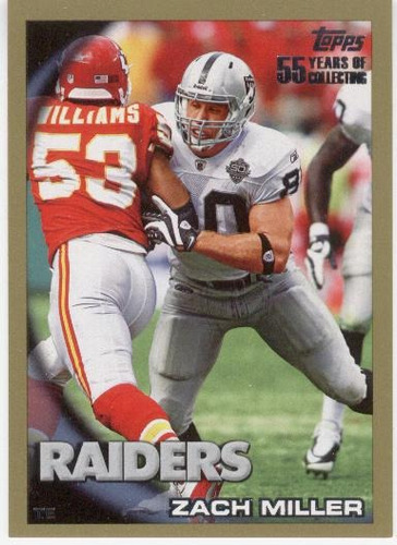 2010 Topps Gold Zach Miller Oakland Raiders /2010