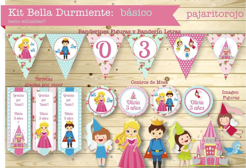 Kit Imprimible Bella Durmiente!