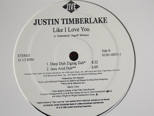 Justin Timberlake- Like I Love You (the Club Mixes)