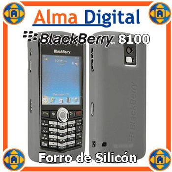 2x1 Forro Silicon Blackberry Pearl 8100 Perla Estuche Goma