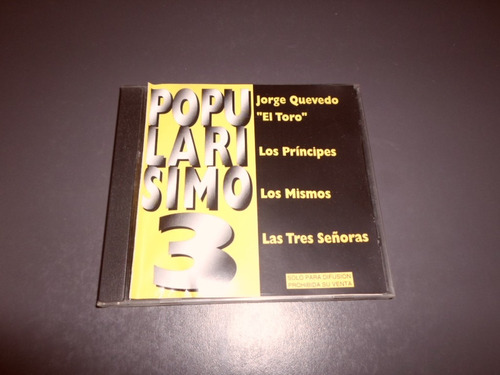 Popularisimo 3 Los Mismos Los Principes Las Tres Señoras Cd