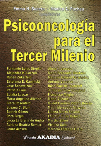 Psicooncología Para El Tercer Milenio - Buceta - Libro