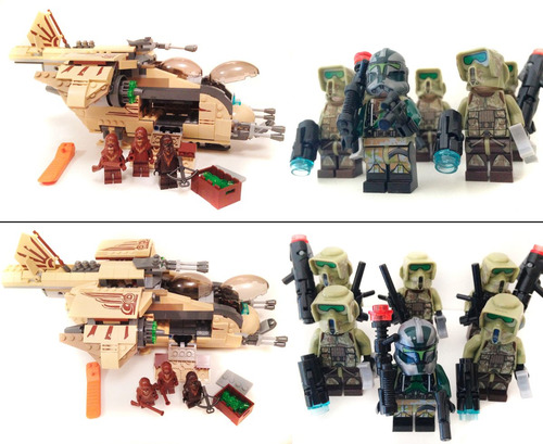 Wookie Gunship Lego Star Wars 75084 + 6 Kashyyyk Troopers!