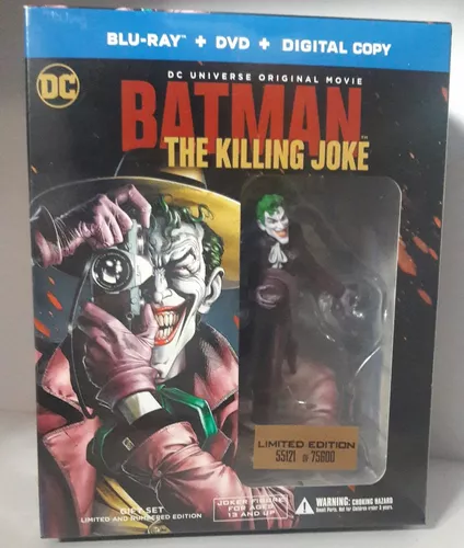 Batman The Killing Joke Gifset Blu-ray + Dvd + Figura