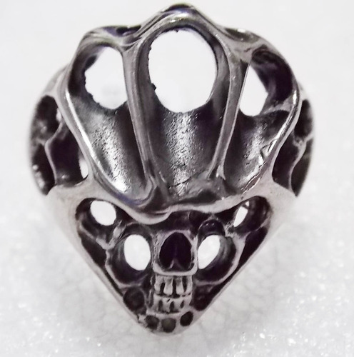 Anillo De Acero De Calavera Exelente Skpalace