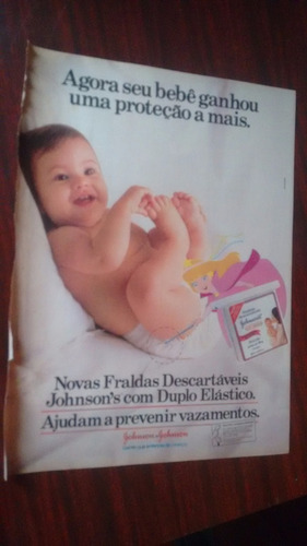 Propaganda Antiga - Johnson´s Fraldas/ Bamerindus Banco