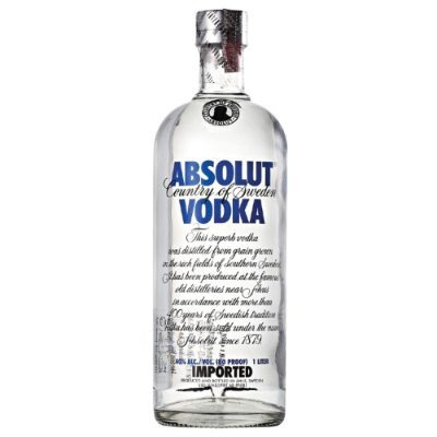 Vodka Absolut  Original Lacrada- 1 Litro