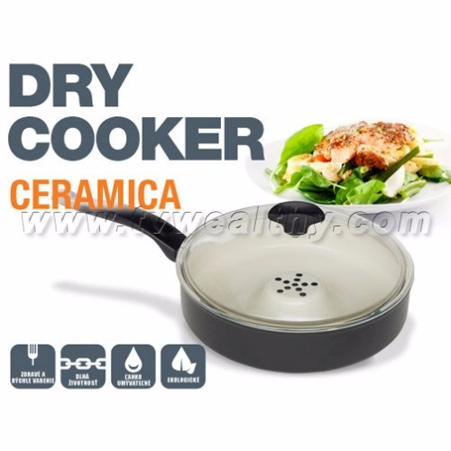 Sarten Revestimiento Cerámica Dry Cooker 26 Cm Original Tv