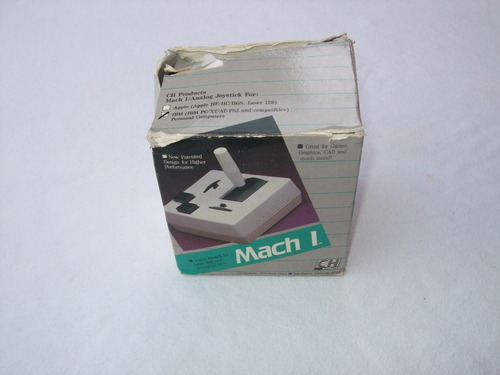 Joystick Mach 1 Para Ibm Apple Control De Vuelo Vintage 1988