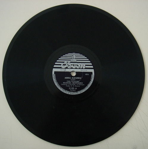 Disco 78 Rpm -manoel Monteiro -odeon11.135