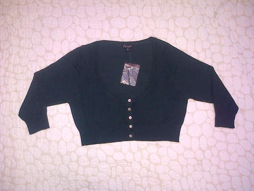 Sweter Torerito Tejido Verde Oscuro Stradivarius Talla M