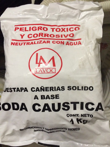 Destapador De Cañerias Solido / Soda Caustica X 1 Kg.