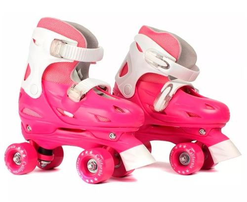 Roller Patin Ajustable Talle 33 A 36 Rosa Soy Luna