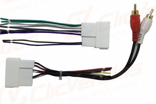 Plug Chicote Para Som Automotivo Hyundai (hb20, Ix35) C/ Rca