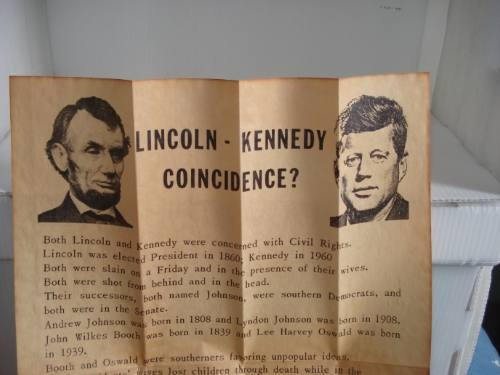 Coincidencia Lincoln Kennedy Extraño Documento Tipo Wikileak