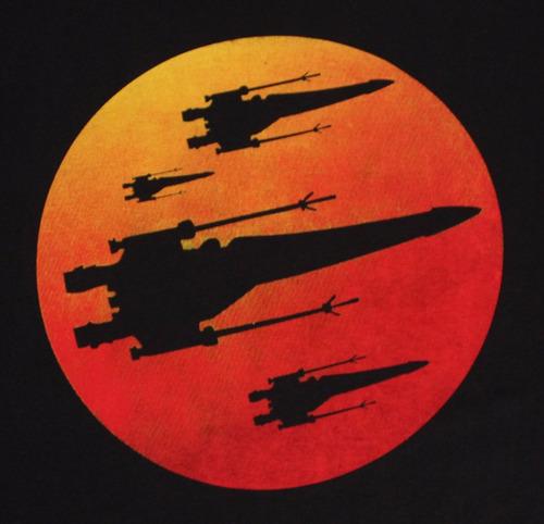 Polo Star Wars - Modelo Nave X-wing Al Ocaso Talla M