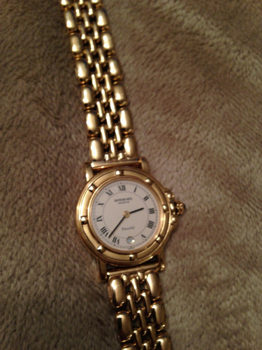 Exclusivo Super Reloj Dama Raymond Weil Original 100% Oro