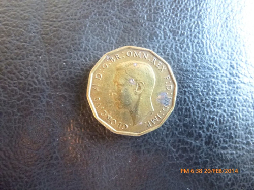 Moneda Gran Bretaña 3 Pence 1942 (&345 (Usado)