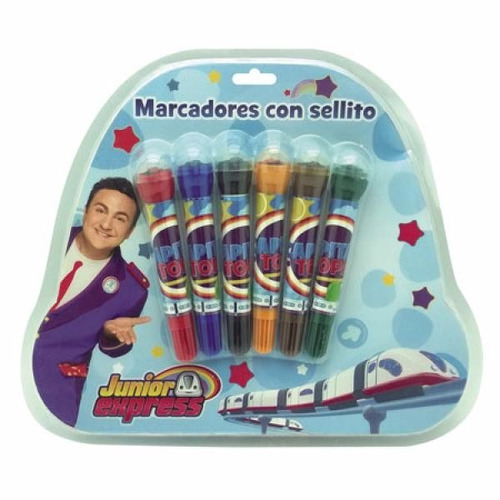 Topa Junior Express Set De Marcadores Con Sellitos X 6 Color