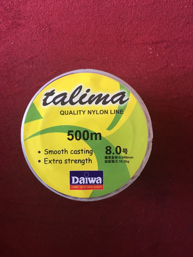 Linha Monofilamento Daiwa 500m 0,50mm Branco 19,2kg