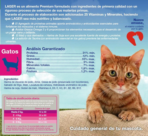 Imagen 3 de 3 de Lager Gatos 10 Kg Mix De Sabores+envio En Paysandu Gratis