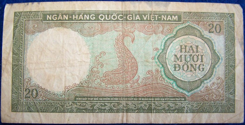 Imagen 2 de 2 de Vietnam Del Sur 20 Dong 1964 *