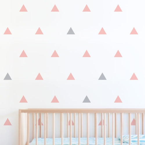 Vinilos Triángulos, Decorá Tus Paredes! 6 Cm,135 Por Plancha