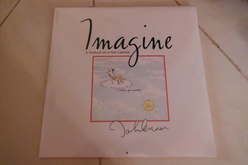 Calendario 16 Meses Imagine John Lennon 2014 Beatles Raro