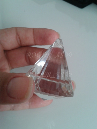 Imagem 6 de 6 de 10 Cristais Pião Para Lustres De 5,0 Cm - Feng Shui