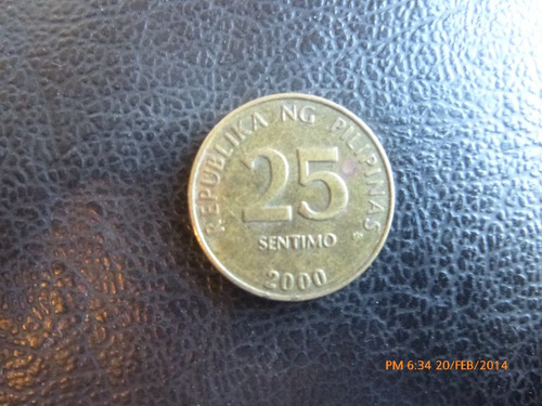 Moneda Filipinas 25 Sentimo -2000 (x673.