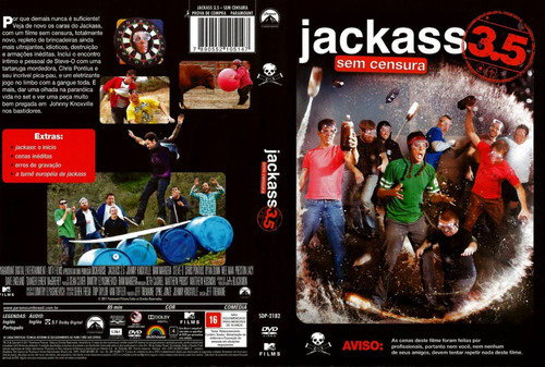 Dvd Original Lacrado Jackass 3.5 Sem Censura