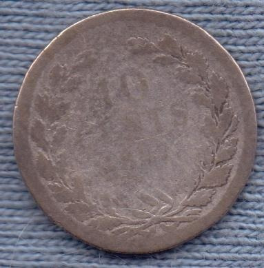 Imagen 1 de 2 de Holanda 10 Cents 1897 Plata * Wilhelmina I * Rara *